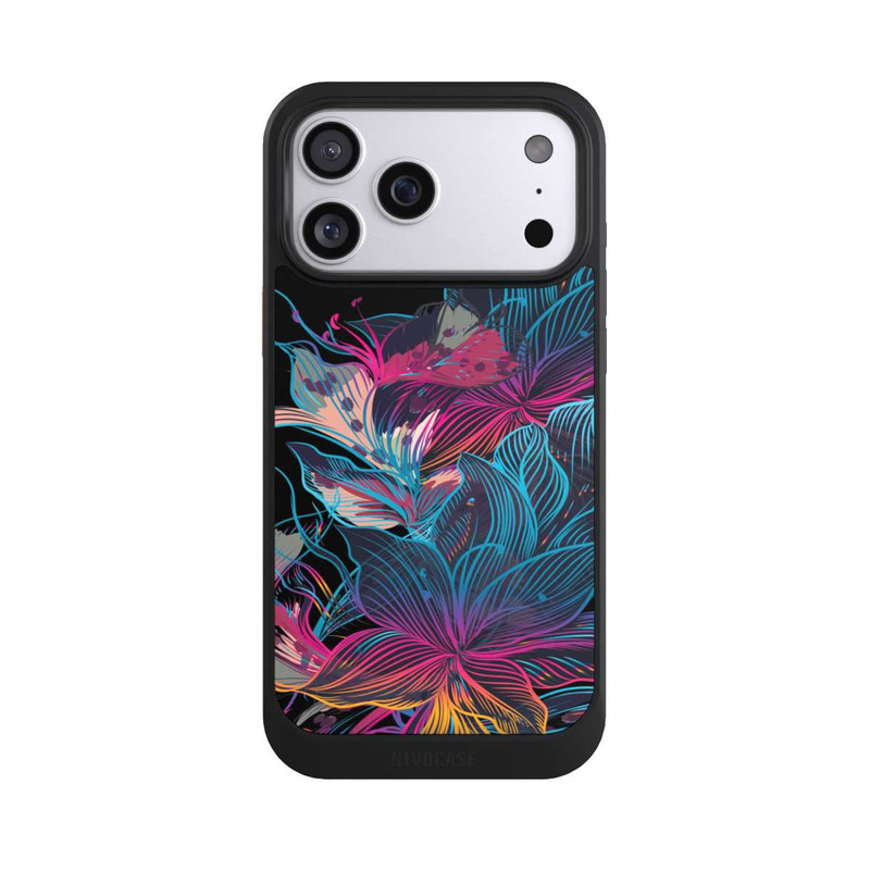 iPhone 17 Pro Max NIVOcore Le pouvoir des fleurs néon