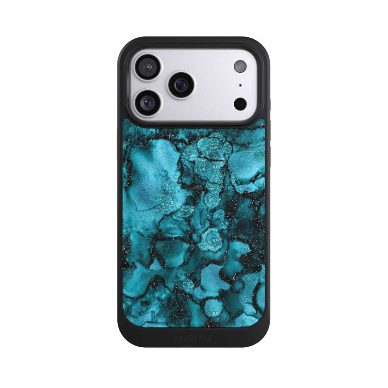 iPhone 17 Pro Max NIVOcore Paillettes Bleues