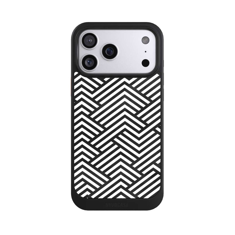 iPhone 17 Pro Max NIVOcore Black and White ZigZag