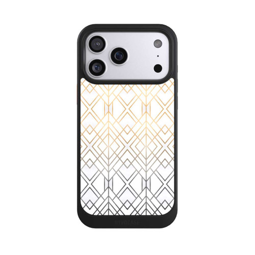 Apple iPhone 17 Pro Max NIVOcore Gold und Grauer Geo Golddruck