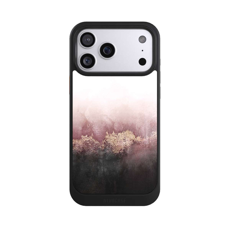 iPhone 17 Pro Max NIVOcore Rosa Himmelsstaub Golddruck