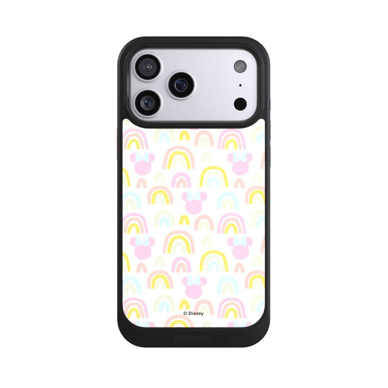 iPhone 17 Pro Max NIVOcore Minnie Motif arc-en-ciel