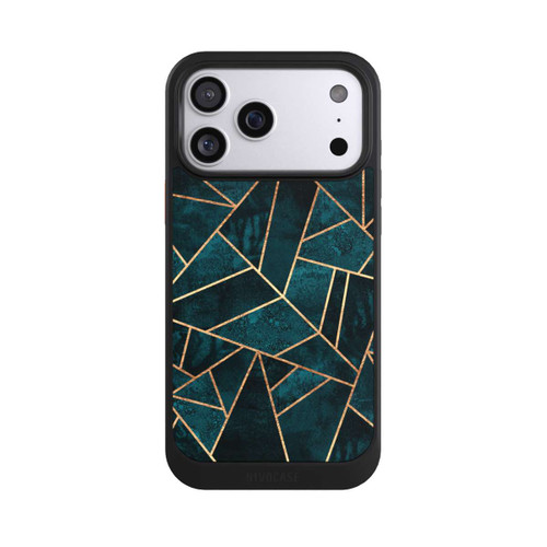 Apple iPhone 17 Pro Max NIVOcore Tief Blaugrün Stein Gold Druck