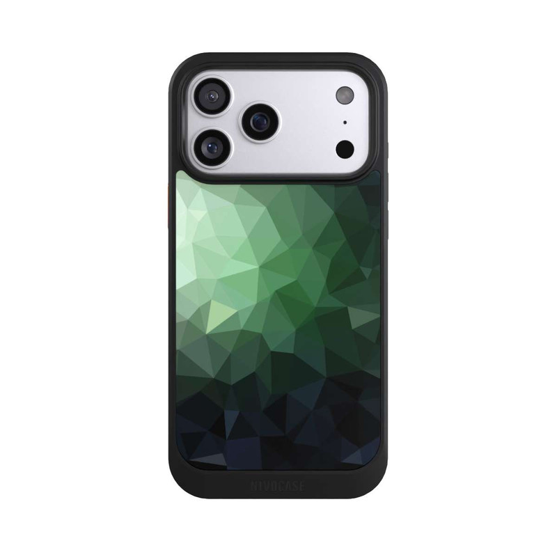 iPhone 17 Pro Max NIVOcore Polygonal Mosaic Green