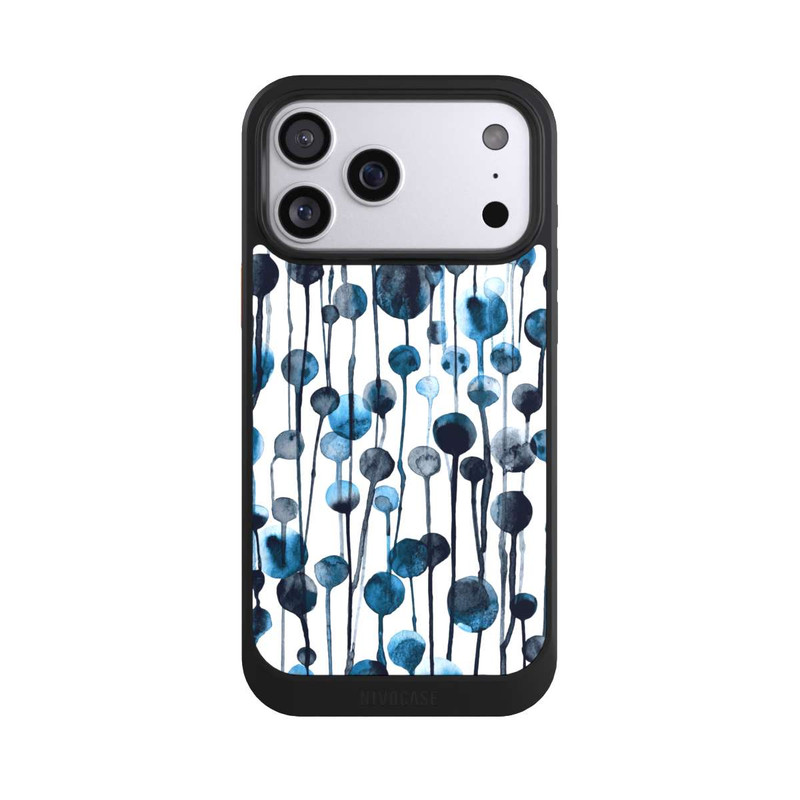 iPhone 17 Pro Max NIVOcore Tropfende Punkte blau
