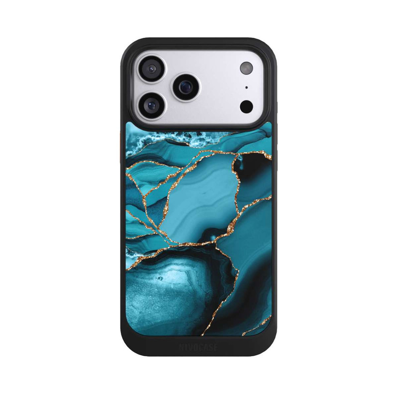 iPhone 17 Pro Max NIVOcore Eisblaue Marmor Landschaft