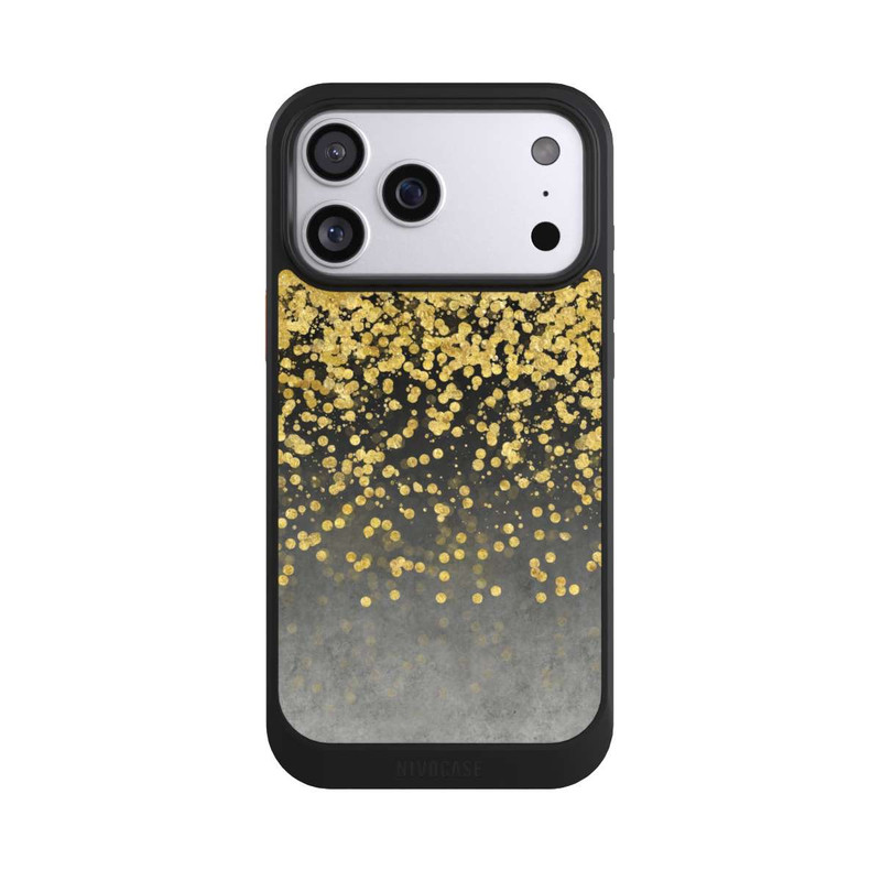 iPhone 17 Pro Max NIVOcore glänzender Goldregen