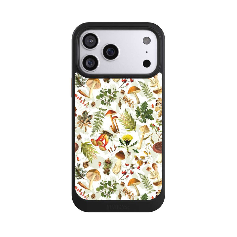 iPhone 17 Pro Max NIVOcore Pilzmuster Weiß