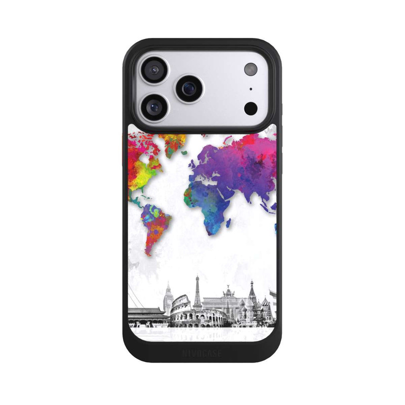 iPhone 17 Pro Max NIVOcore Worldmap with Skyline