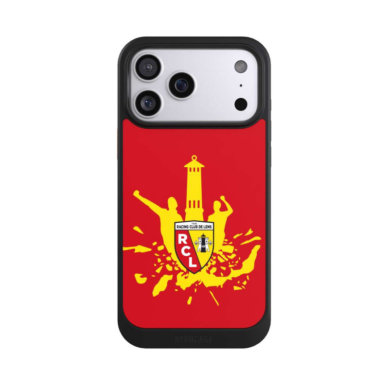iPhone 17 Pro Max NIVOcore Tour RCL jaune sur rouge