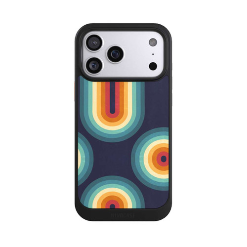 Apple iPhone 17 Pro Max NIVOcore Double Rainbow on Blue