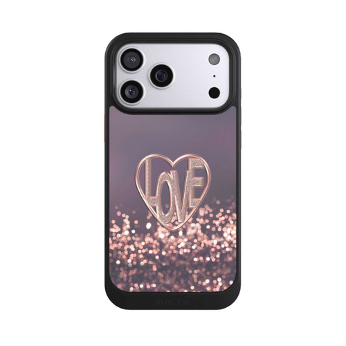 Apple iPhone 17 Pro Max NIVOcore LOVE Glitzerrosa