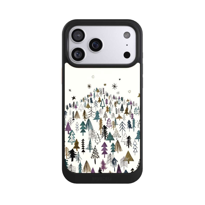 iPhone 17 Pro Max NIVOcore Mountain Trees Forest Purple
