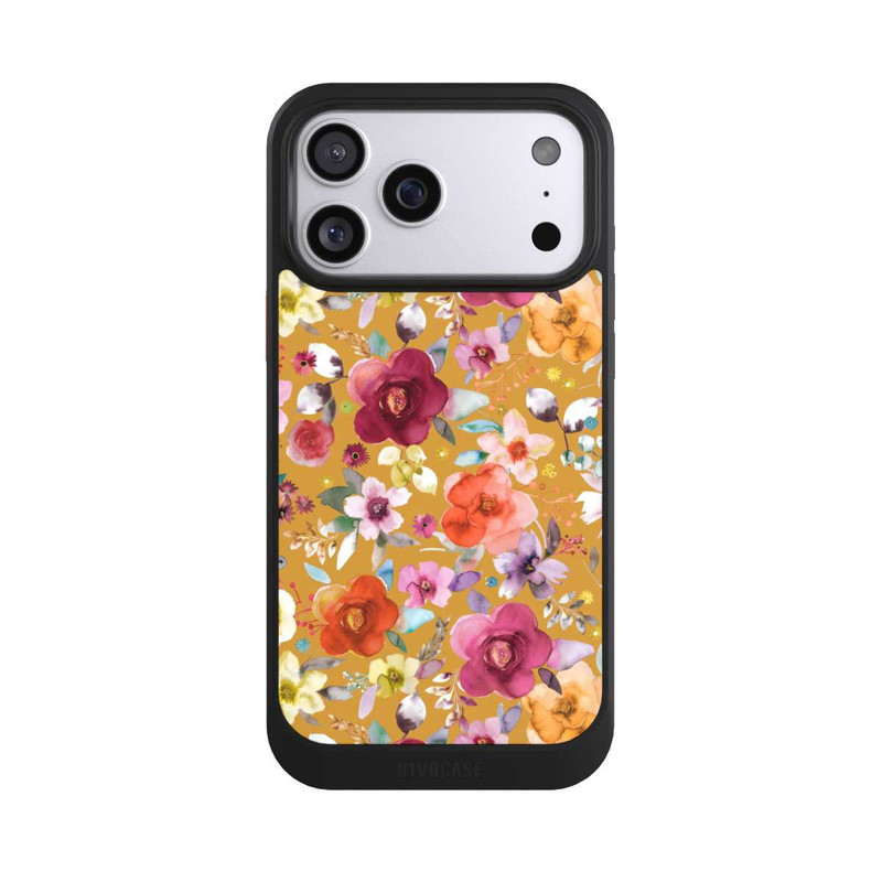 iPhone 17 Pro Max NIVOcore Spring Floral Bouquets Mustard