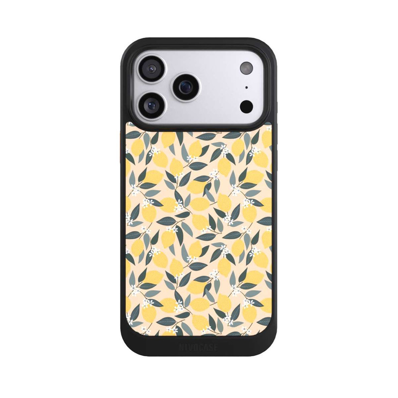 iPhone 17 Pro Max NIVOcore Rosa Zitronen-Muster