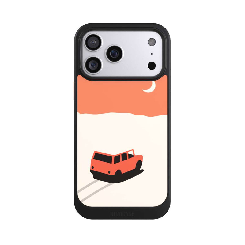 iPhone 17 Pro Max NIVOcore Auto in der Wüste