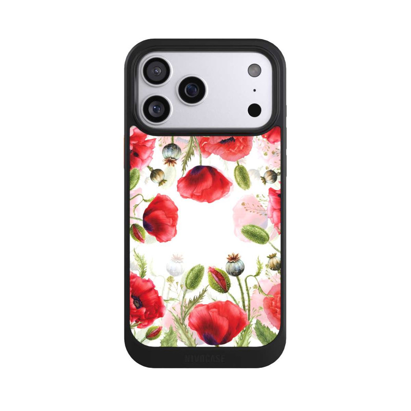 iPhone 17 Pro Max NIVOcore Rahmen aus Mohnblumen