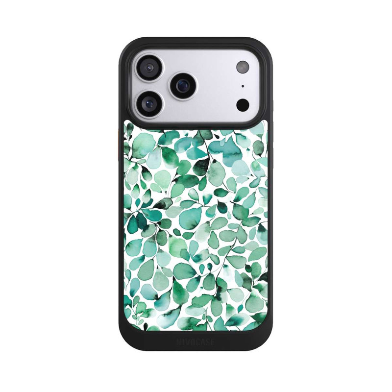 iPhone 17 Pro Max NIVOcore Aquarellmuster Blätter