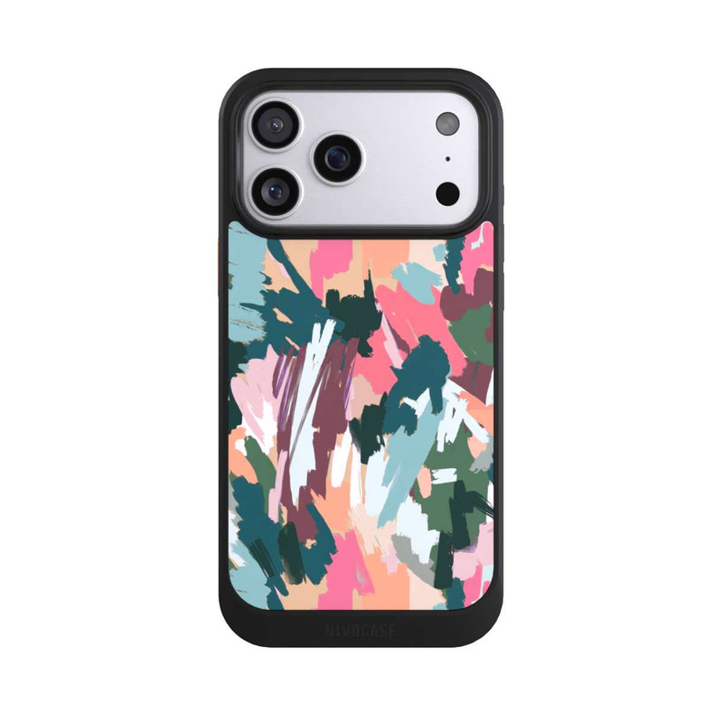 iPhone 17 Pro Max NIVOcore Abstrakte künstlerische Textur Rosa