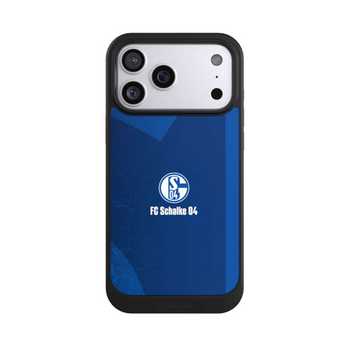 Apple iPhone 17 Pro Max NIVOcore Schalke 04 Blauer Hintergrund Mit Logo