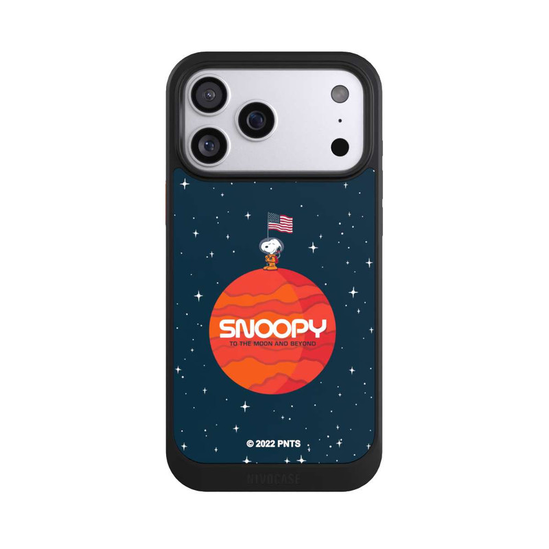 iPhone 17 Pro Max NIVOcore Snoopy Weltraumreisender Orange