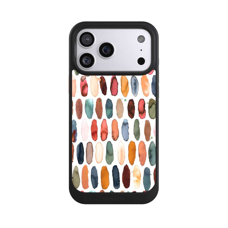 iPhone 17 Pro Max NIVOcore Aquarellstriche aus mineralischem Terrakotta