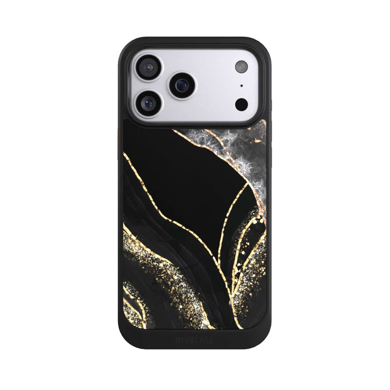 iPhone 17 Pro Max NIVOcore Dark Marble Gold