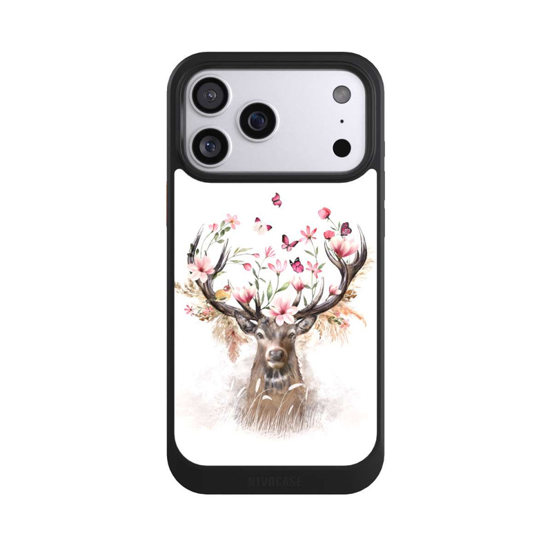 iPhone 17 Pro Max NIVOcore Hirsch Blumen Geweih
