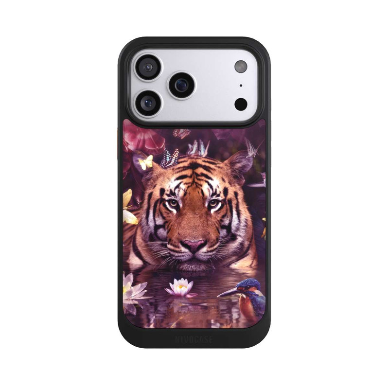 iPhone 17 Pro Max NIVOcore Tiger Blumenrahmen