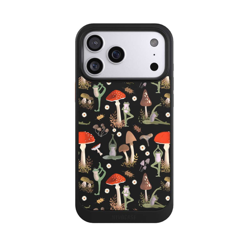 iPhone 17 Pro Max NIVOcore Yoga-Frösche mit Pilzen