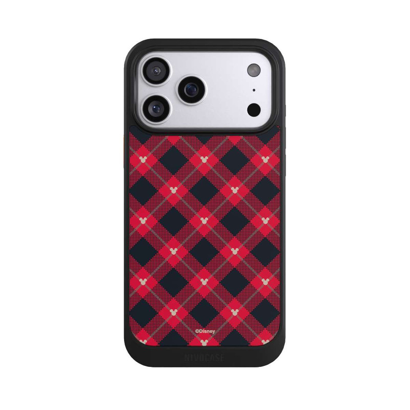 iPhone 17 Pro Max NIVOcore Mickey Weihnachtsmuster Rot