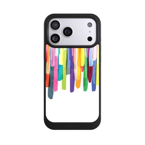 Apple iPhone 17 Pro Max NIVOcore Bunte Streifen Weißer Hintergrund
