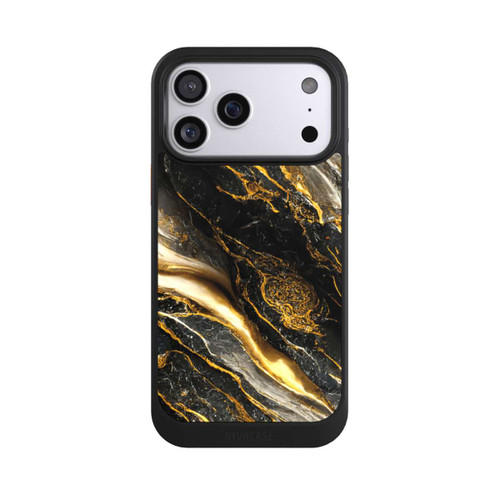 Apple iPhone 17 Pro Max NIVOcore Schwarze Marmor Goldschichten