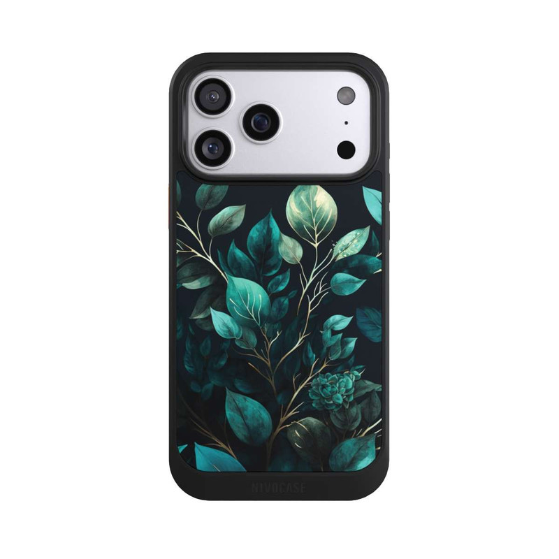 iPhone 17 Pro Max NIVOcore Eucalyptus Dark Background