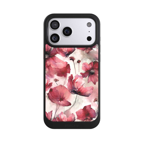 Apple iPhone 17 Pro Max NIVOcore Wild Poppies Seamless Watercolour with AI