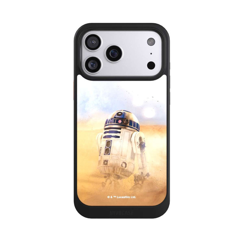 iPhone 17 Pro Max NIVOcore R2D2 in der Wüste