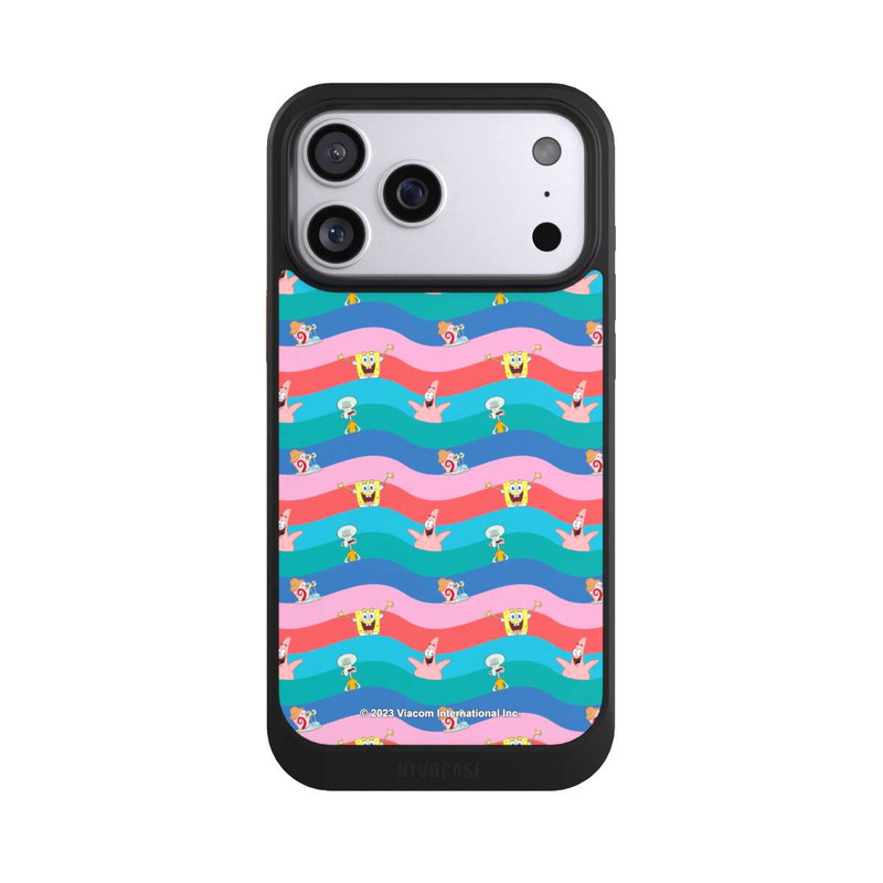 iPhone 17 Pro Max NIVOcore Spongebob Friends Colorful Waves