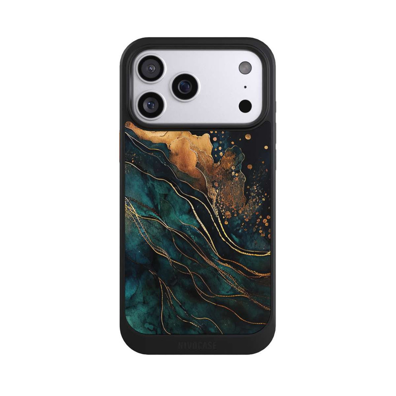 iPhone 17 Pro Max NIVOcore Gold und Grün