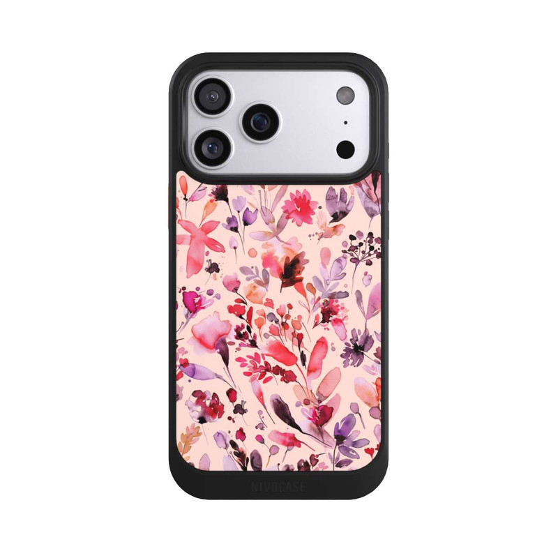 iPhone 17 Pro Max NIVOcore Artsy Flowers Viva Magenta