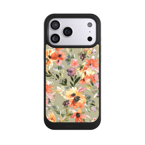 Apple iPhone 17 Pro Max NIVOcore Malerische tropische Blumen Salbeigrün