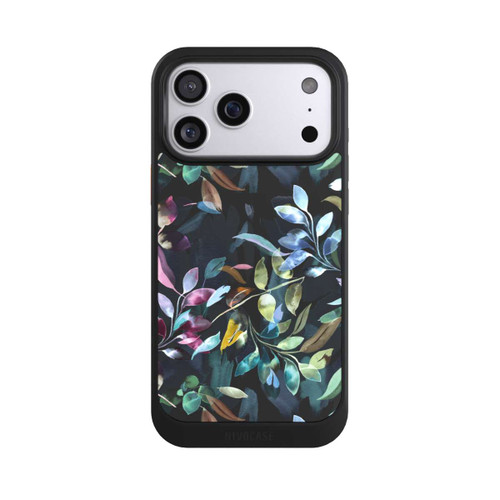 Apple iPhone 17 Pro Max NIVOcore Watercolor Mystic Leaves Black