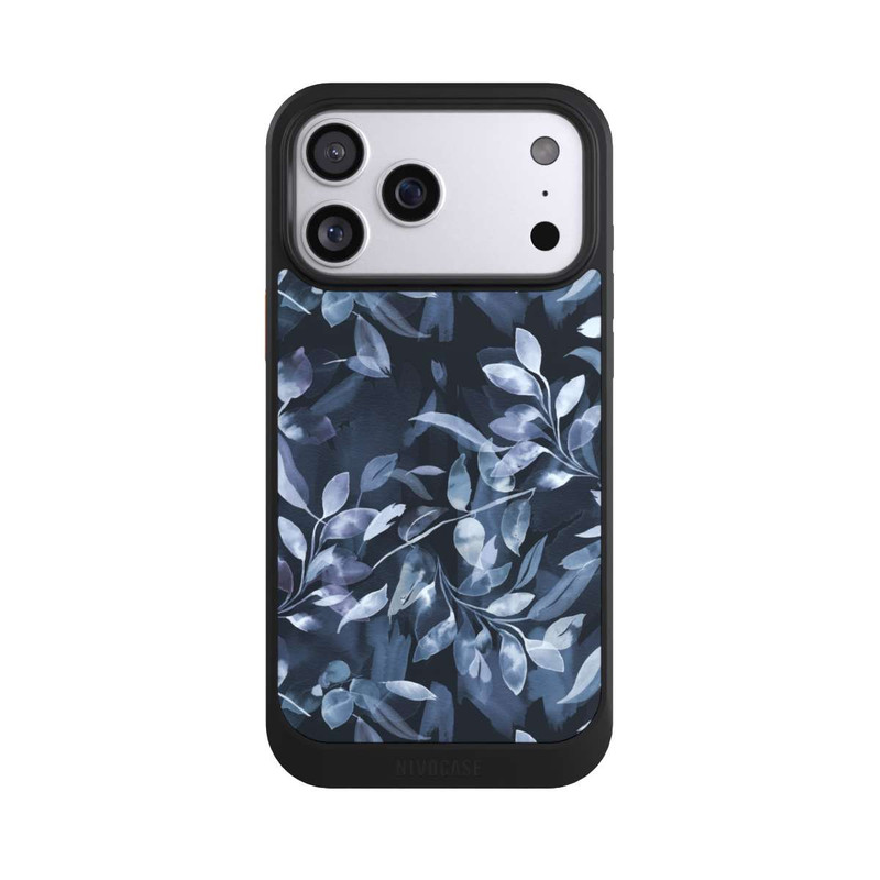 iPhone 17 Pro Max NIVOcore Aquarelle Feuilles Mystiques Marine