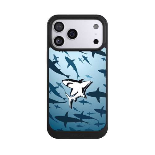 Apple iPhone 17 Pro Max NIVOcore Haie Muster Blau