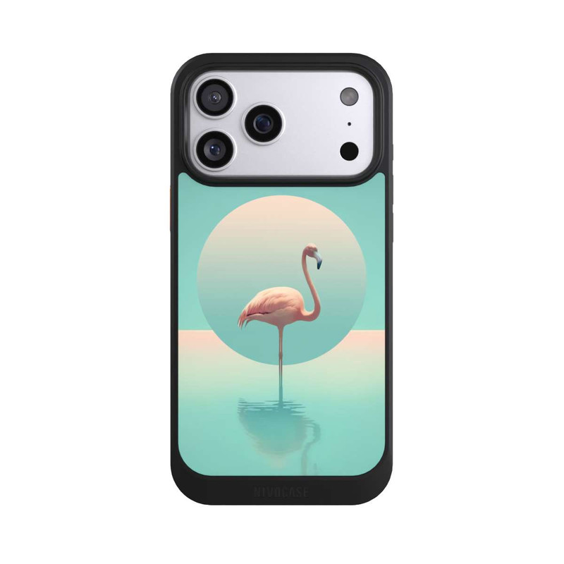 iPhone 17 Pro Max NIVOcore Flamant dans la piscine