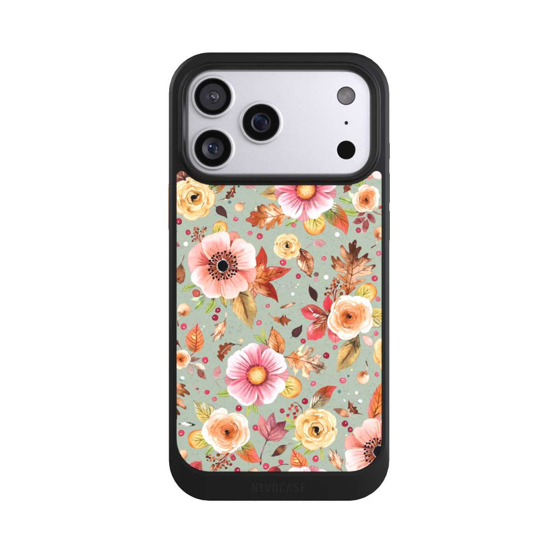 iPhone 17 Pro Max NIVOcore Autumn Flowers Soft Green