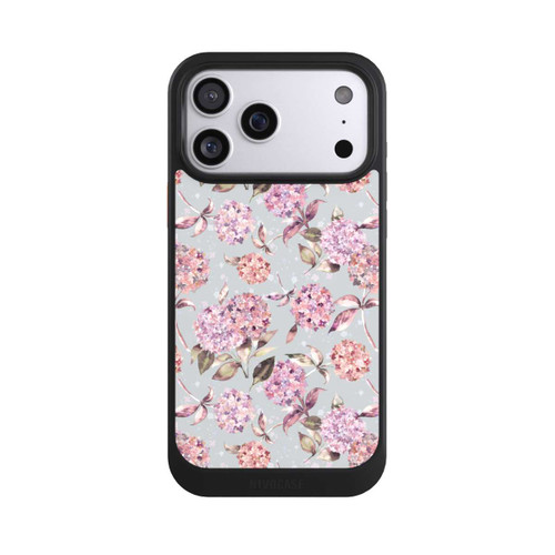 Apple iPhone 17 Pro Max NIVOcore Pastel Magic Hydrangea Floral Watercolor Pink