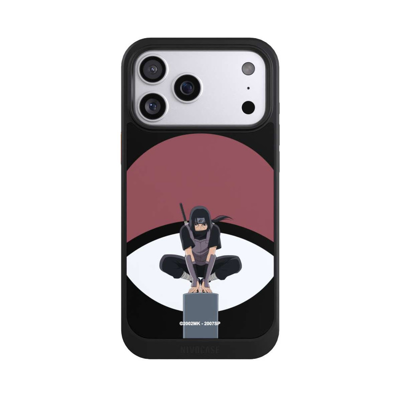 iPhone 17 Pro Max NIVOcore Itachi Uchiha Symbol schwarz