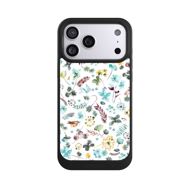 iPhone 17 Pro Max NIVOcore Botanischer Schmetterling Natur Blau