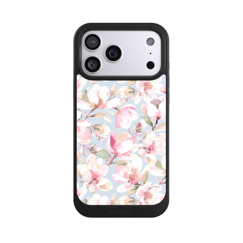 iPhone 17 Pro Max NIVOcore Magnolia flowers pastel pink