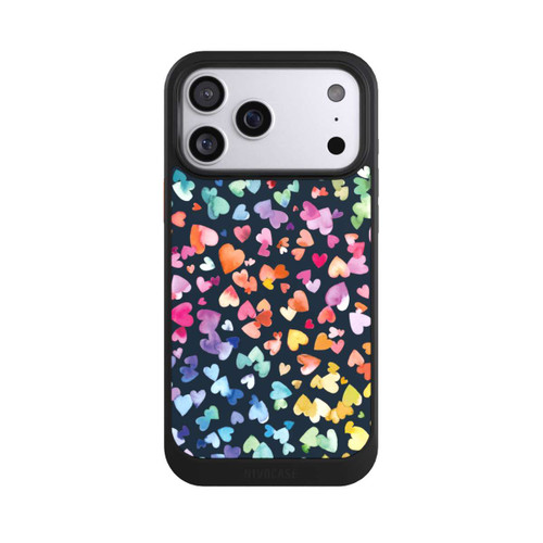 Apple iPhone 17 Pro Max NIVOcore Valentinstag Herzen Schwarz